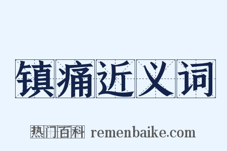 镇痛近义词是什么意思的图片